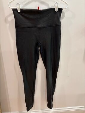 High-Waisted Faux Leather Black Leggings
